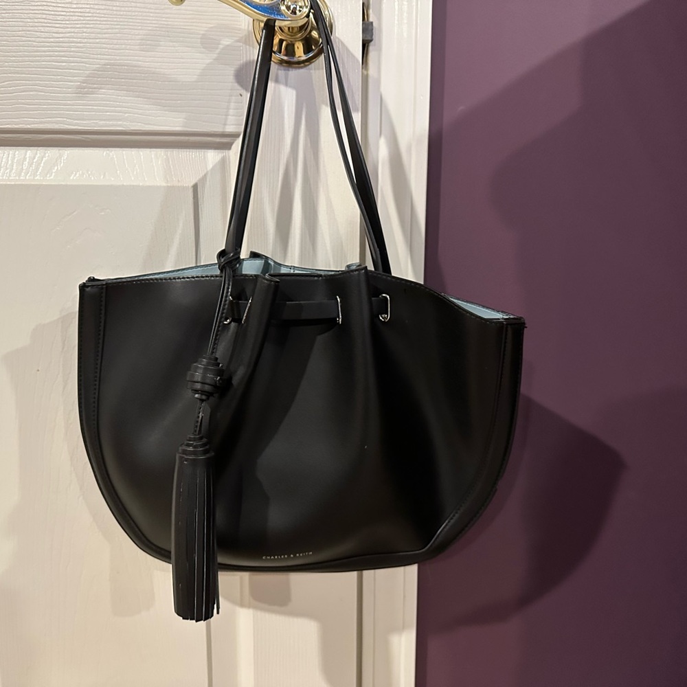 CHARLES & KEITH TASSEL TOTE BAG